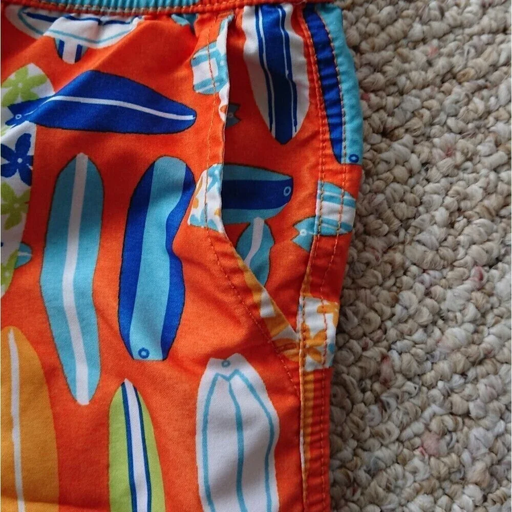 Boys J. Khaki Swim Trunk Shorts Size Small New